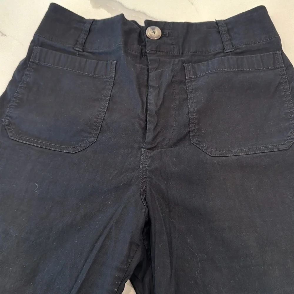 MAEVE Anthropologie The Colette Wide-Leg Cropped
Pants 30p Black - Picture 4 of 13